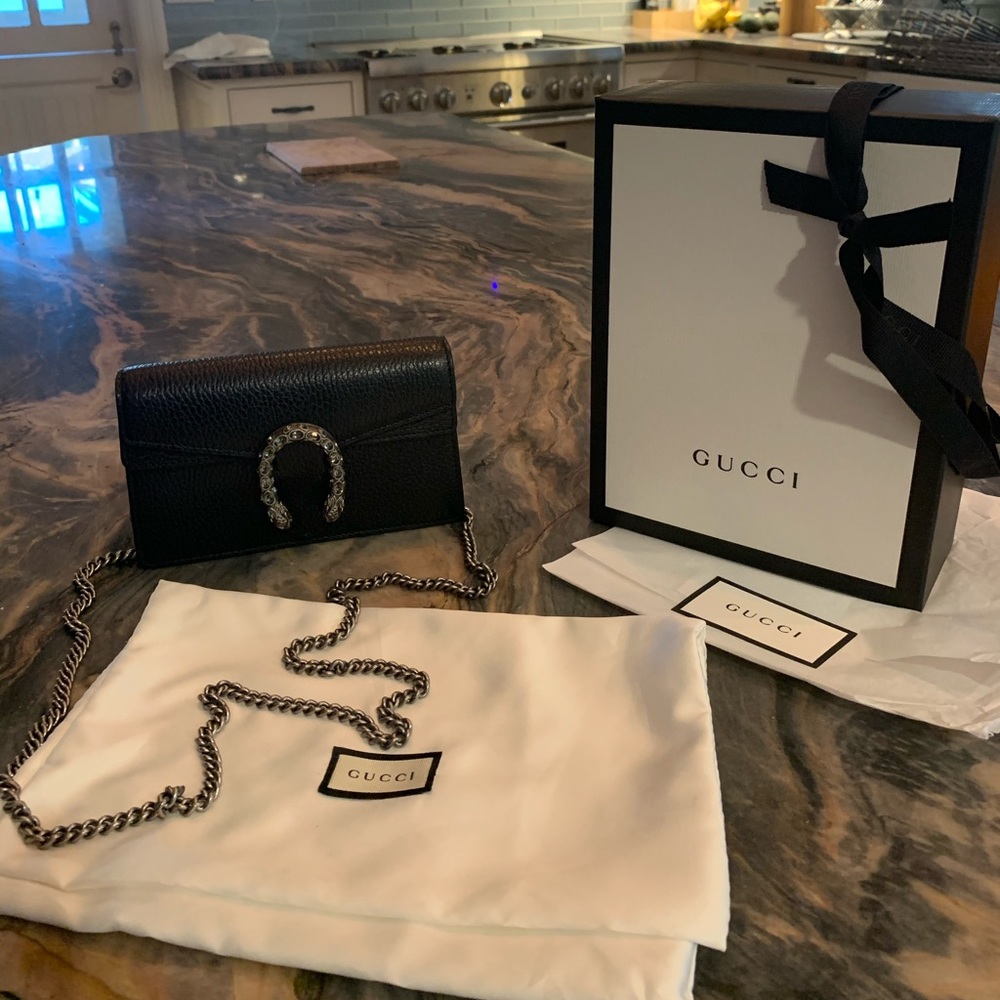 Gucci Dionysus Super Mini Black Grained Leather - Picture 14 of 16